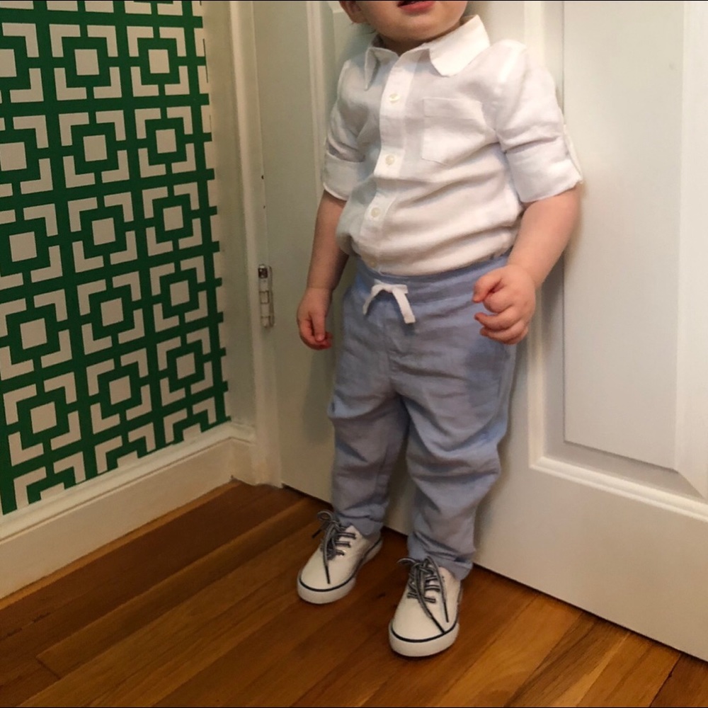 Janie & Jack toddler boy linen pants